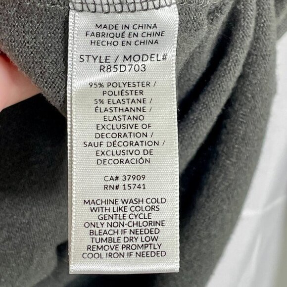 Splendid Dream Slub Pullover Sweatshirt Gray Crewneck Women’s Medium Cozy Lounge - Picture 8 of 9